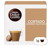 NESCAFÉ DOLCE GUSTO Cortado Espresso Macchiato Caffè, 16 Capsule Compatibili Nescafé Dolce Gusto
