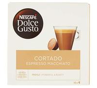 Nescafé Dolce Gusto Cortado Espresso Macchiato Caffè Macchiato, 16 Capsule