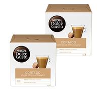 Nescafé Dolce Gusto Cortado Espresso Macchiato, Lot de 2, 2 x 16 Capsules