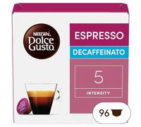 NESCAFÉ DOLCE GUSTO Espresso Decaffeinato Caffè, 6 Confezioni da 16 Capsule (96 Capsule Compatibili Nescafé Dolce Gusto)