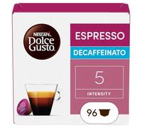 NESCAFÉ DOLCE GUSTO Espresso Decaffeinato Caffè, 6 Confezioni da 16 Capsule (96 Capsule Compatibili Nescafé Dolce Gusto)
