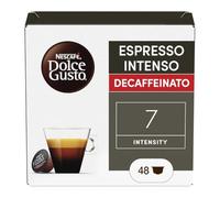 NESCAFÉ DOLCE GUSTO Espresso Intenso Decaffeinato Caffè 48 Capsule | Caffè espresso intenso decaffeinato, intensità 7. Caffè torrefatto e macinato.48 Capsule Compatibili Nescafé Dolce Gusto