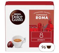 NESCAFÉ DOLCE GUSTO Espresso Roma Caffè, 6 Confezioni da 16 Capsule (96 Capsule Compatibili Nescafé Dolce Gusto)