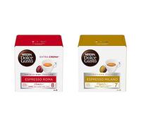 NESCAFÉ DOLCE GUSTO Espresso Roma Caffè, 6 Confezioni da 16 capsule (96 capsule) & Espresso Milano Caffè, 6 Confezioni da 16 capsule (96 capsule)