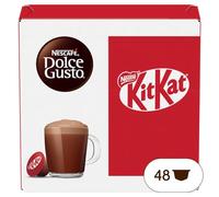 NESCAFÉ DOLCE GUSTO KitKat Bevanda gusto Cacao e Wafer, 48 Capsule Compatibili Nescafé Dolce Gusto