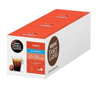 Nescafé Dolce Gusto Lungo Decaffeinato, Caffè Lungo Decaffeinato 3 Confezioni da 16 Capsule, 48 capsule