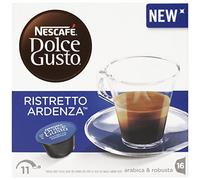 NESCAFÉ DOLCE GUSTO RISTRETTO ARDENZA, caffè espresso, 2 confezioni da 16 capsule (16 tazze) l'una [32 capsule]