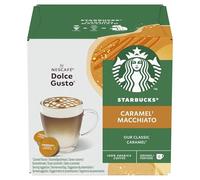 STARBUCKS Nescafé Dolce Gusto Caramel Macchiato, Latte Macchiato con Caramello, Capsule di caffè, caffè Tostato, 12 Capsule