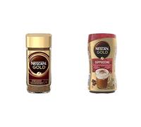 NESCAFÉ GOLD Caffè Solubile, Barattolo 200g & GOLD Cappuccino Solubile, Barattolo 250g