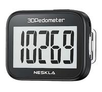 NESKLA Pedometro per camminare, semplice contapassi, contapassi accurati per passi, contapassi con ampio display