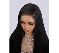 NESMON Parrucche con chiusura in pizzo HD 5x5 capelli umani senza colla SKINLIKE HD parrucche frontali in pizzo capelli umani pre pizzicate densità 200% 0,1 mm ultra-sottile pizzo svizzero parrucche