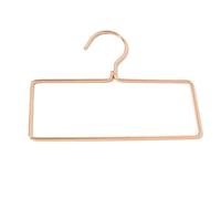 NESPIQ Grucce Appendiabiti Appendiabiti Quadrati in Metallo da 5 Pezzi Multifunzionali per Armadio da Camera da Letto, Balcone per Strumento di Decorazione di Vestiti Grucce Pantaloni(Rose Gold)
