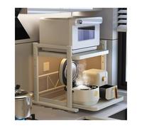NESPIQ Mensola per forno a microonde per cucina estraibile, supporto per forno a microonde, piano di lavoro multifunzione elettrico per pentole e forno da cucina (55 cm)