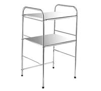 NESPIQ Supporto Per Microonde Supporto Per Forno A Microonde A 2 Livelli In Acciaio Inox Da Cucina Baker Rack Storage Shelf Home Forno A Microonde Rack Organizer Holder Scaffale Da Cucina