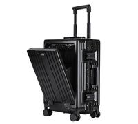NESPIQ Valigia Trolley Piccola Bagagli A Mano Valigie Con Ruote Bagagli Con Valigia Di Ricarica USB Bagagli Da Stiva Valigia Trolley Media (Color : B, Size : 20in)