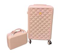 NESPIQ Valigia Trolley Piccola Set Di Valigie Da 2 Pezzi, Bagaglio A Mano Con Custodie Per Cosmetici Da 14 Pollici. Set Di Valigie Rigide Valigia Trolley Media (Color : B, Size : 26in)