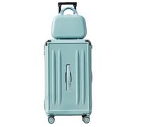 NESPIQ Valigia Trolley Piccola Set Di Valigie Da 2 Pezzi, Set Di Valigie Rigide, Set Di Valigie Leggere Con Lucchetto Con Custodie Per Il Trucco Valigia Trolley Media (Color : C, Size : 24inch)