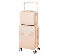 NESPIQ Valigia Trolley Piccola Set Di Valigie Trolley Con Barra Di Traino Telescopica Per Valigia Da Imbarco Multifunzione USB Valigia Trolley Media (Color : B, Size : 13+20in)