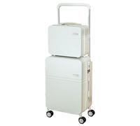 NESPIQ Valigia Trolley Piccola Set Di Valigie Trolley Con Barra Di Traino Telescopica Per Valigia Da Imbarco Multifunzione USB Valigia Trolley Media (Color : D, Size : 13+20in)