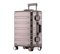 NESPIQ Valigia Trolley Piccola Trolley Da Viaggio Con Ruote Per Valigia Rigida In Alluminio E Magnesio, Grande Capacità Valigia Trolley Media (Color : D, Size : 24inch)
