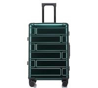 NESPIQ Valigia Trolley Piccola Valigia Da Viaggio Custodia Da Viaggio Rigida Bagaglio A Mano 20 "con Ruote Girevoli Silenziose Per Aeroplano Valigia Trolley Media (Color : Grün, Size : 20inch)