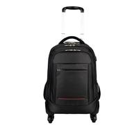 NESPIQ Valigia Trolley Piccola Valigia Notturna Multifunzionale Leggera Con Ruote Per Uomini Donne Adulti Valigia Trolley Media (Color : Black, Size : 18in)