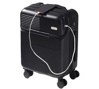 NESPIQ Valigia Trolley Piccola Valigie Con Porta Di Ricarica USB TSA Lucchetto A Combinazione Ruota Universale Per Bagagli Da Viaggio Valigia Trolley Media (Color : A, Size : 28in)