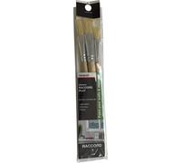 NESPOLI 645150 - Set di 3 pinzette per lavagna piatta, colore: Marrone