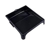 Nespoli - Bacinella Big Nera 30x33cm per Pittura Murale in Polipropilene Resistente - Design Ottimizzato per Rullo per Pittura Sopra i 25 cm, Impilabile e Facile da Riporre, in Plastica Riciclata