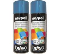 Nespoli Bomboletta Spray Aerosol Blu Genziana Ral 5010 400ml (Confezione da 2)