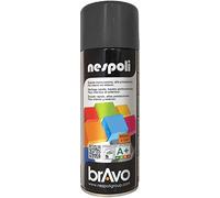 Nespoli - Bomboletta Spray Smalto Acrilico 400ml Interni ed Esterni, Vernice Spray Aerosol Universale, Asciugatura Rapida, Adesione su Tutte le Superfici, Valvola Autopulente, RAL Grigio Antracite