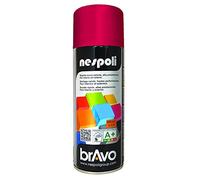 Nespoli - Bomboletta Spray Smalto Acrilico 400ml Interni ed Esterni, Vernice Spray Aerosol Universale, Asciugatura Rapida, Adesione su Tutte le Superfici, Valvola Autopulente, RAL Rosso Segnale