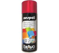 Nespoli - Bomboletta Spray Smalto Acrilico 400ml Interni ed Esterni, Vernice Spray Aerosol Universale, Asciugatura Rapida, Adesione su Tutte le Superfici, Valvola Autopulente, RAL Rosso Fuoco