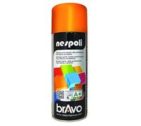 Nespoli - Bomboletta Spray Smalto Acrilico 400ml Interni ed Esterni, Vernice Spray Aerosol Universale, Asciugatura Rapida, Adesione su Tutte le Superfici, Valvola Autopulente, RAL Arancio