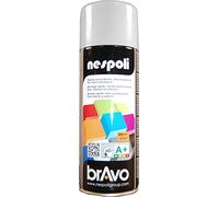 Nespoli - Bomboletta Spray Smalto Acrilico 400ml Interni ed Esterni, Vernice Spray Aerosol Universale, Asciugatura Rapida, Adesione su Tutte le Superfici, Valvola Autopulente, RAL Grigio Chiaro
