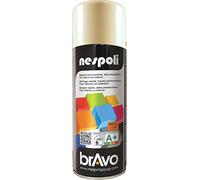 Nespoli - Bomboletta Spray Smalto Acrilico 400ml Interni ed Esterni, Vernice Spray Aerosol Universale, Asciugatura Rapida, Adesione su Tutte le Superfici, Valvola Autopulente, RAL Bianco Perla