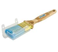 Nespoli FillPro® - Pennello piatto da 38 mm con pratico FreshBox48® e manico LaserTouch® antiruggine, adatto per tutte le vernici, finitura perfetta