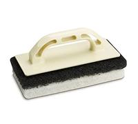 Nespoli Frattazzo Fibra Bianca e Nera Manico Plastica 12x25 cm