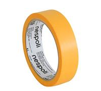 Nespoli - Nastro Carta Adesivo Precimask Giallo 25mm x 50m per Interni, Nastro di Carta di Riso Compatibile con Tutte le Vernici - Facile da Strappare, Rimozione Senza Residui, Verniciatura Fai da Te
