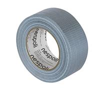 Nespoli - Nastro Telato Grigio 50mm x 50m in Polietilene per Riparazioni Semipermanenti, Nastro Adesivo Telato in Gomma Sintetica Resistente all'Umidità, Flessibile per Superfici Irregolari