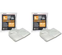 Nespoli - Set 5 Teli Copritutto 4x5m per la Protezione di Mobili e Arredi Interni, Teli per Imbiancare Ampi e Resistenti da 20 m² - Telo Copritutto in Plastica Ultra Fine, Flessibile e Antistrappo