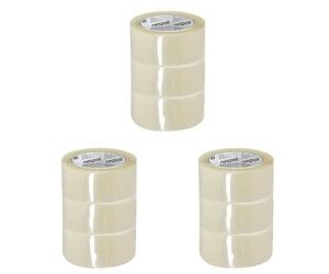 Nespoli Torre 3 Nastri da Imballo Trasparente 50mm x 66m (Confezione da 3)