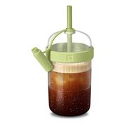 Nespresso Bicchiere da viaggio, design Federico Peri, edizione limitata, solo per bevande fredde, 540 ml, pistacchio