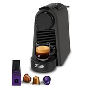 Nespresso De'Longhi Essenza Mini EN85.BKMT, Macchina da Caffè con sistema a capsule, Sola Tazza, Set di Benvenuto Incluso, Design Compatto, Pressione 19 Bar, 1150W, Nero Opaco