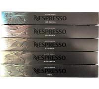Nespresso OriginalLine Master Origin Varietà: Colombia, Etiopia, India, Indonesia, Nicaragua, 50 Capsule - NUOVO - ''NON compatibile con Vertuoline''