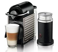 Nespresso Pixie con Aeroccino XN301T macchina per caffè espresso di Krups, colore Electric Titan