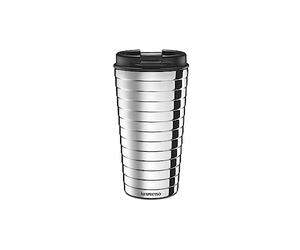 Nespresso - Touch Travel Mug, Capacità 345 ml, Tazza termica da viaggio, Isolamento termico, per caffè e bevande calde e fredde, materiale Acciaio
