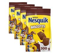 NESQUIK Biscotti Frollini con Cacao, Sacchetto 300g (Confezione da 4)