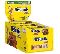 NESQUIK Maxi Choco Barrette Cereali Integrali al Cioccolato e al Latte, 24 Barrette da 25g (600g)