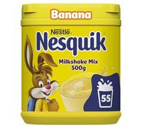 Nesquik Milkshake in polvere aromatizzato alla banana, con vitamina C e D, barattolo da 500 g (confezione da 1)